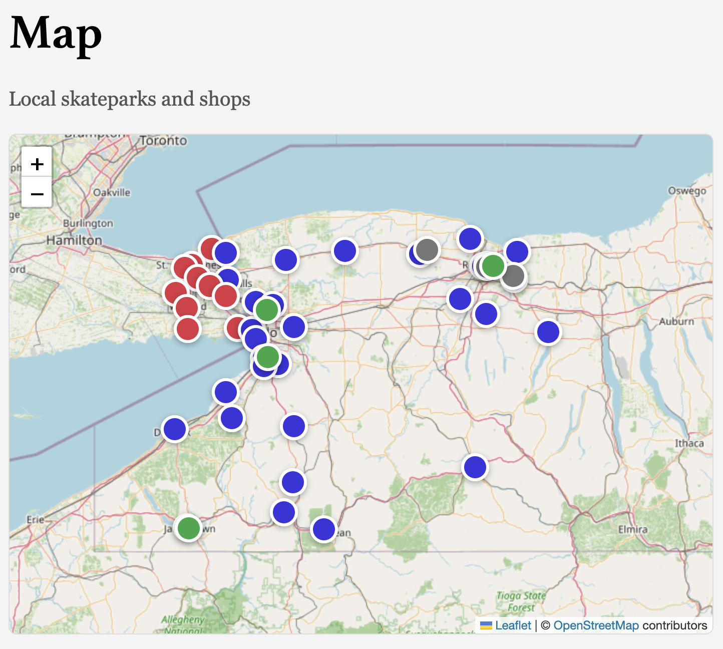 New map page